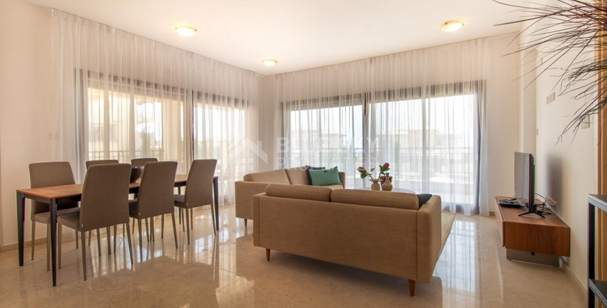 Modern two Bedrooms Premium Apartment in Aphrodite Hills – Luxury Living With Pool Views