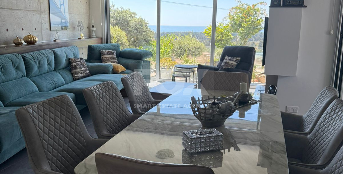 Modern Seaview Three bedroom Villa for rent in Achelia, Paphos