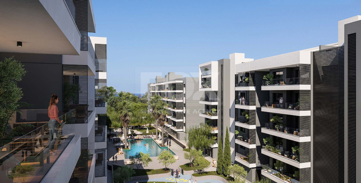 Top Floor 2-Bedroom Apartment with Private Roof Garden For Sale in Gated Lifestyle Community – Limassol