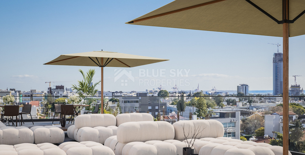 Luxury 3-Bedroom Top Floor Apartment with Roof Garden For Sale in Katholiki – Limassol