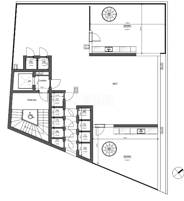 Luxury 3-Bedroom Top Floor Apartment with Roof Garden For Sale in Katholiki – Limassol