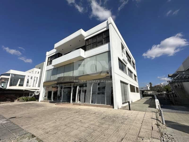 For Rent Commercial Showroom with Mezzanine – Prime Location- easy parking and full visibility.