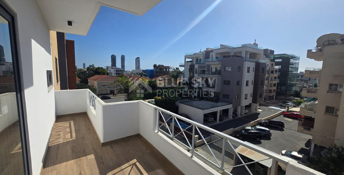 Luxury Renovated Penthouse with Private Rooftop for Rent in Germasogeia: Walk to Beach, Next to Green Area