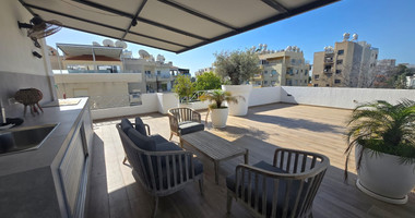 Luxury Renovated Penthouse with Private Rooftop for Rent in Germasogeia: Walk to Beach, Next to Green Area