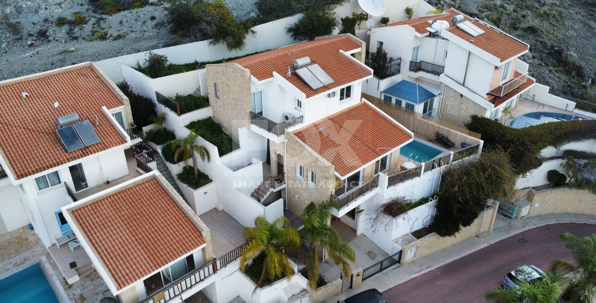 Stunning three plus one Bedroom Detached Villa for Sale in Chloraka, Paphos: with Private Swimming Pool and Unobstructed Sea Views