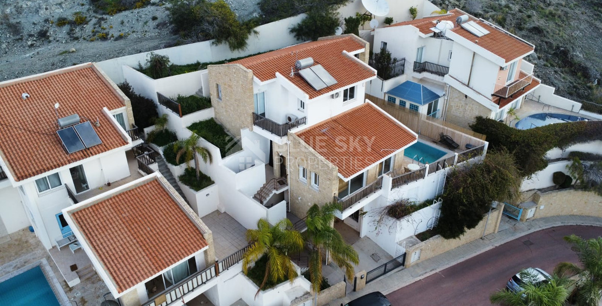 Stunning three plus one Bedroom Detached Villa for Sale in Chloraka, Paphos: with Private Swimming Pool and Unobstructed Sea Views
