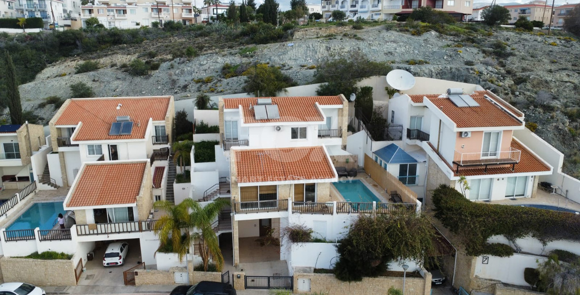 Stunning three plus one Bedroom Detached Villa for Sale in Chloraka, Paphos: with Private Swimming Pool and Unobstructed Sea Views