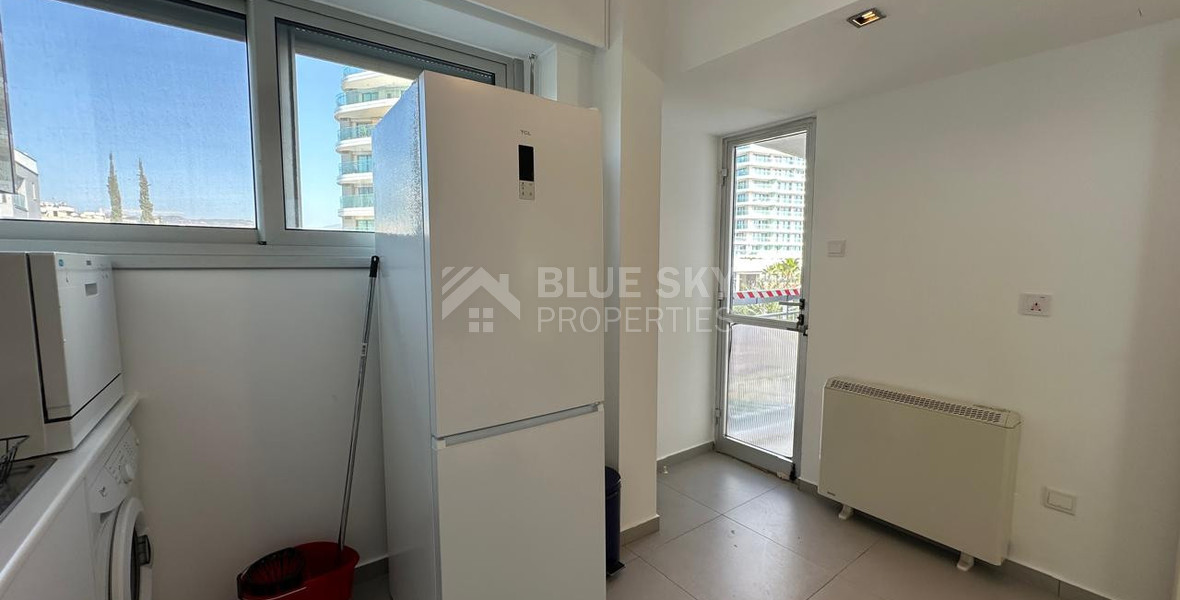 Seafront three -Bedroom Apartment FOR RENT | Germasogeia Tourist Area, Limassol