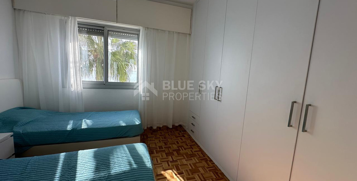 Seafront three -Bedroom Apartment FOR RENT | Germasogeia Tourist Area, Limassol