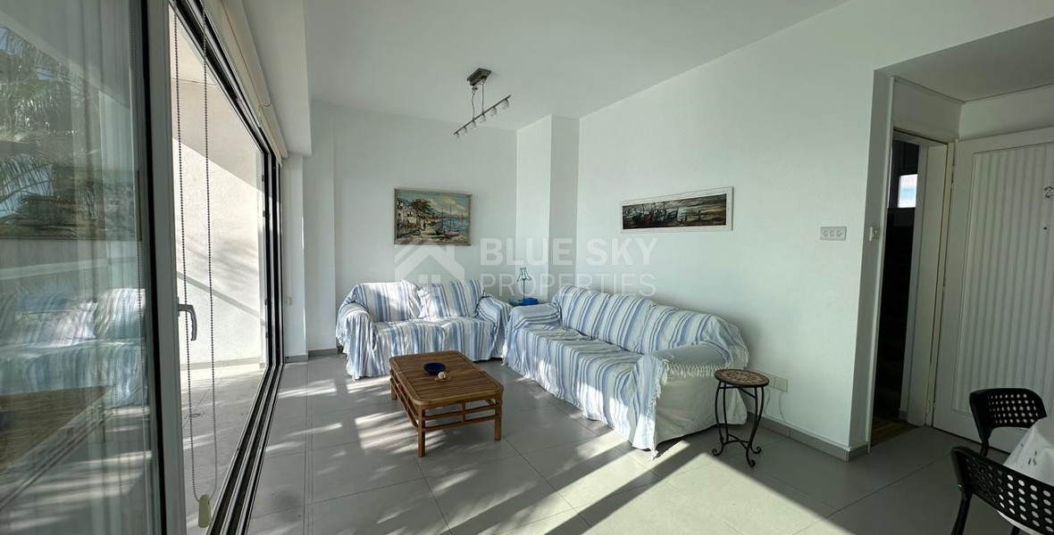 Seafront three -Bedroom Apartment FOR RENT | Germasogeia Tourist Area, Limassol
