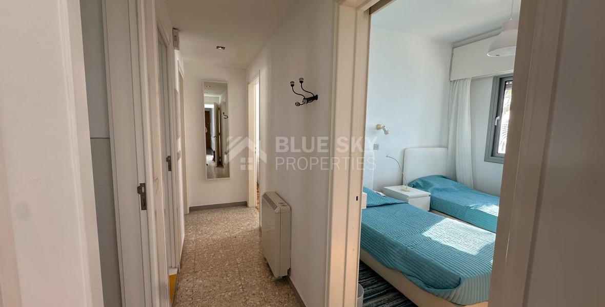 Seafront three -Bedroom Apartment FOR RENT | Germasogeia Tourist Area, Limassol