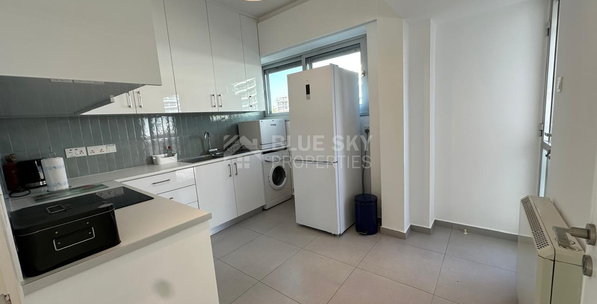 Seafront three -Bedroom Apartment FOR RENT | Germasogeia Tourist Area, Limassol