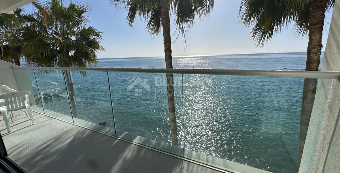 Seafront three -Bedroom Apartment FOR RENT | Germasogeia Tourist Area, Limassol