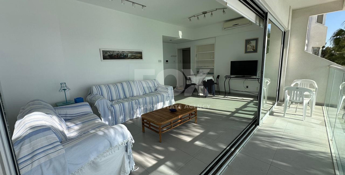 Seafront three -Bedroom Apartment FOR RENT | Germasogeia Tourist Area, Limassol