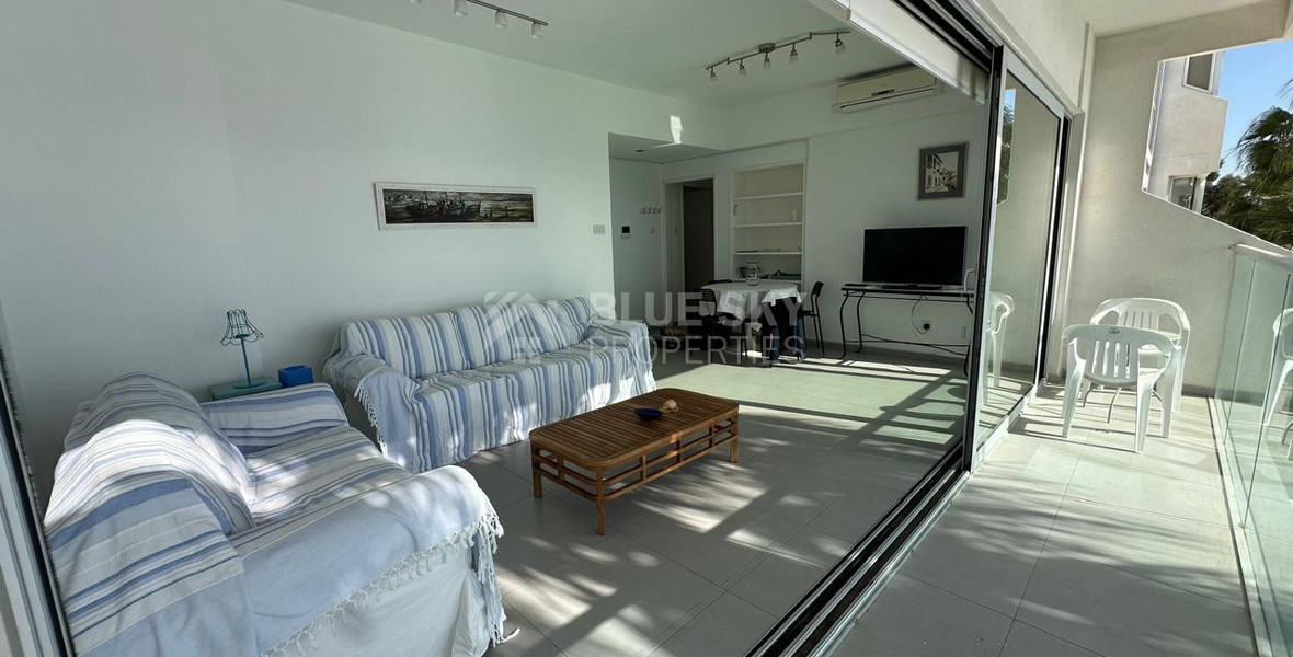 Seafront three -Bedroom Apartment FOR RENT | Germasogeia Tourist Area, Limassol