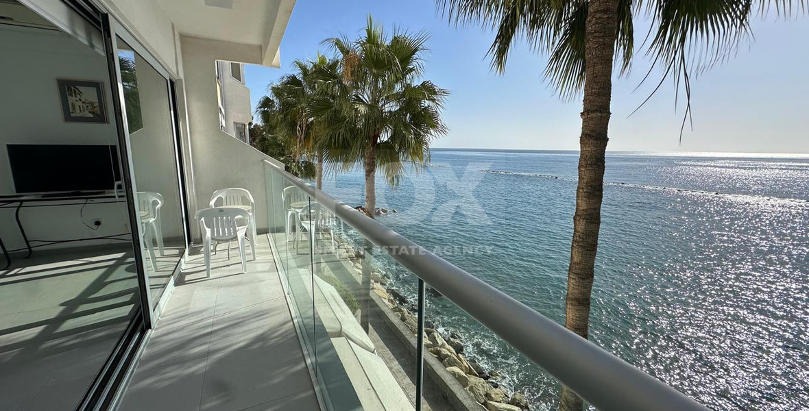 Seafront three -Bedroom Apartment FOR RENT | Germasogeia Tourist Area, Limassol