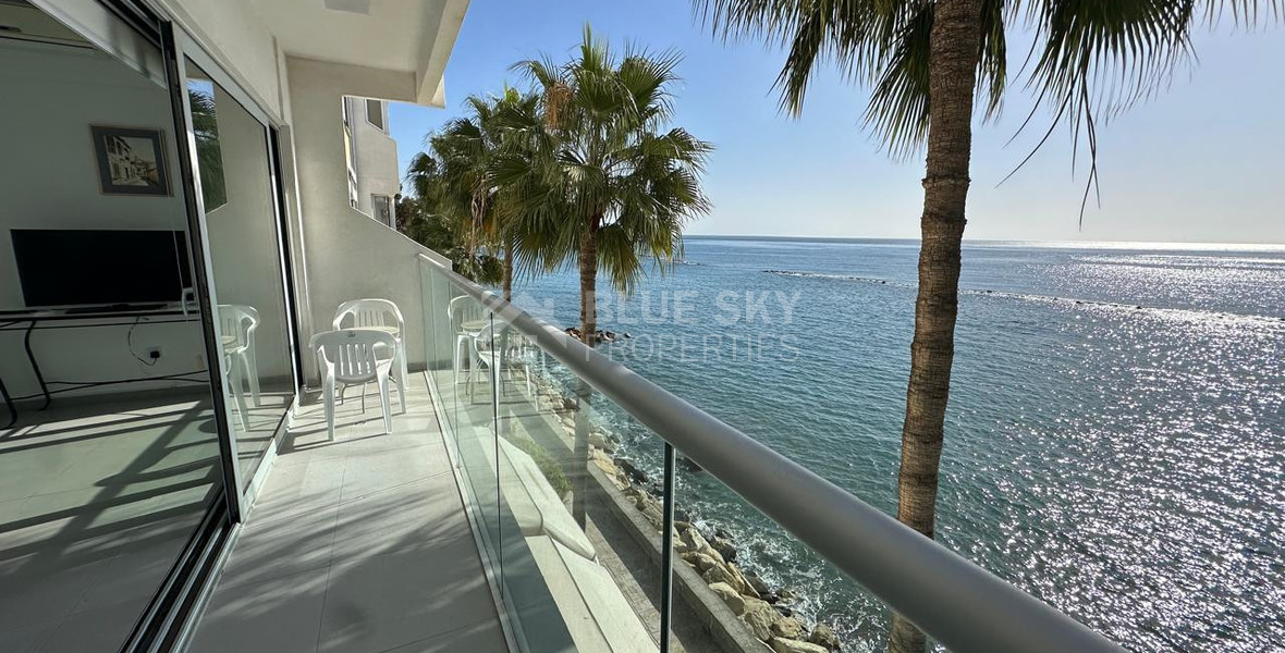 Seafront three -Bedroom Apartment FOR RENT | Germasogeia Tourist Area, Limassol