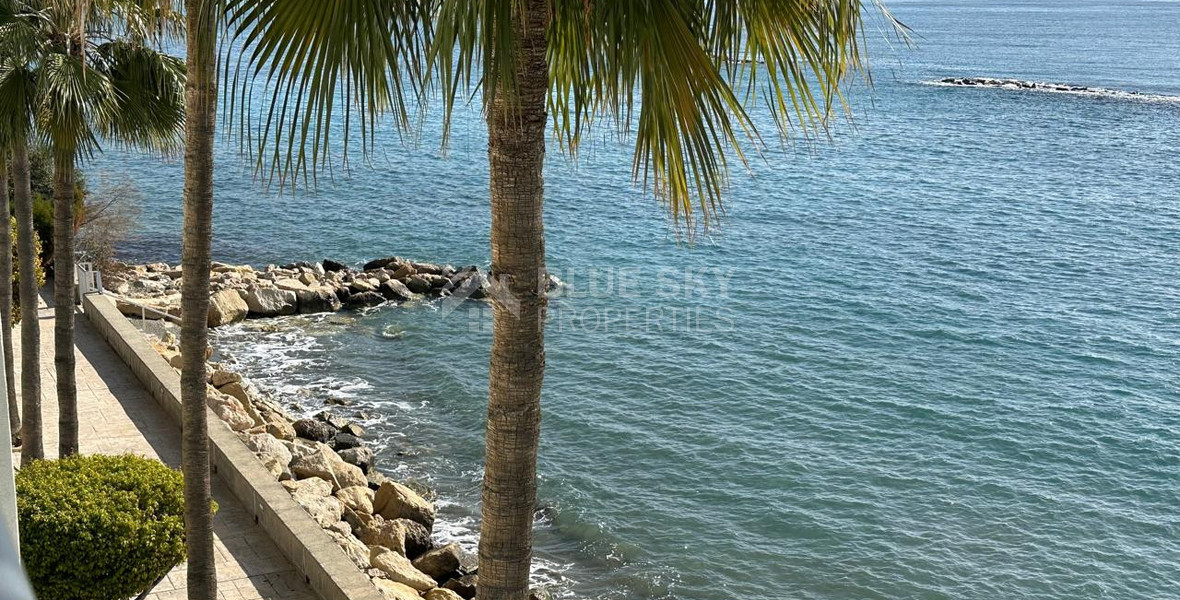 Seafront three -Bedroom Apartment FOR RENT | Germasogeia Tourist Area, Limassol