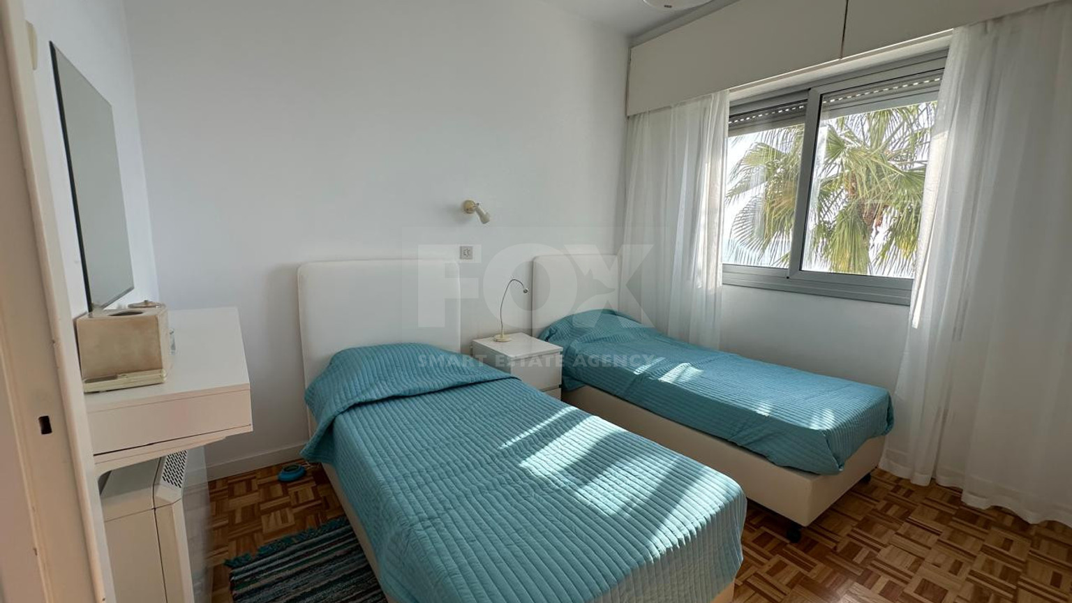 Seafront three -Bedroom Apartment FOR RENT | Germasogeia Tourist Area, Limassol
