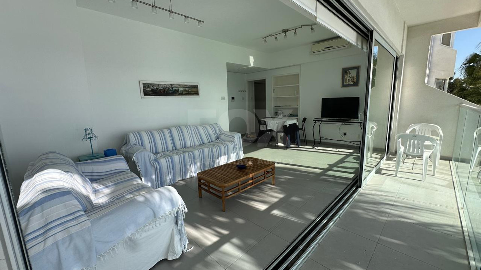 Seafront three -Bedroom Apartment FOR RENT | Germasogeia Tourist Area, Limassol