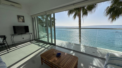Seafront three -Bedroom Apartment FOR RENT | Germasogeia Tourist Area, Limassol