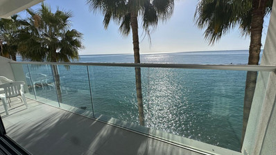 Seafront three -Bedroom Apartment FOR RENT | Germasogeia Tourist Area, Limassol