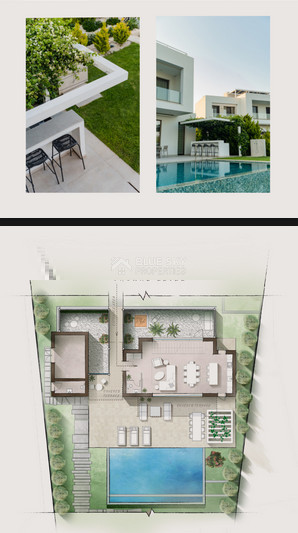 A premium gated four bedroom luxury villa located in the Pegeia , Paphos