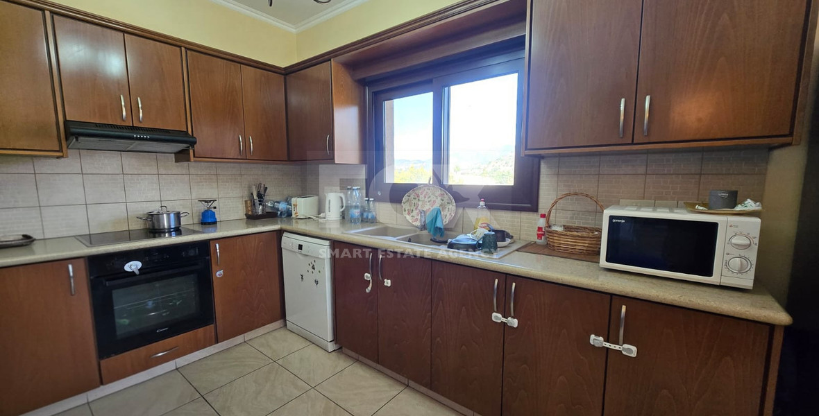 Four bedroom detached house for sale in Louvaras, Cyprus with private swimming pool and fruit garden