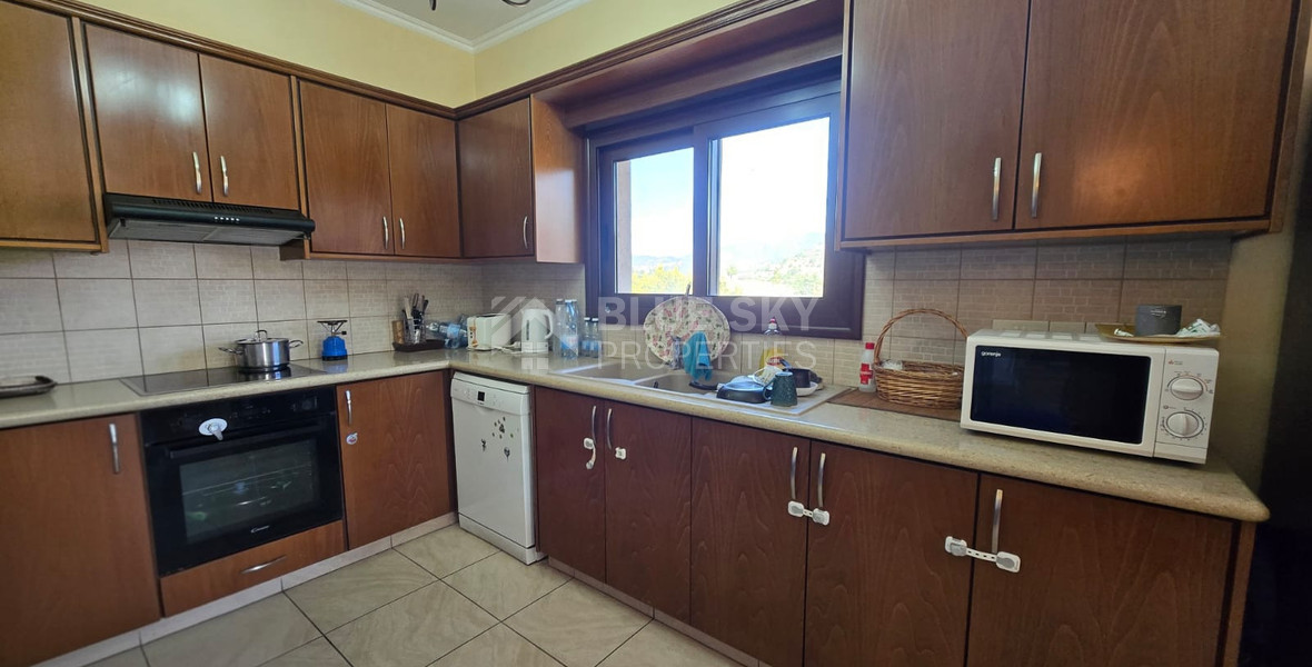 Four bedroom detached house for sale in Louvaras, Cyprus with private swimming pool and fruit garden