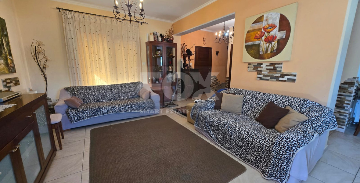 Four bedroom detached house for sale in Louvaras, Cyprus with private swimming pool and fruit garden