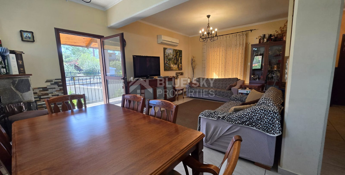 Four bedroom detached house for sale in Louvaras, Cyprus with private swimming pool and fruit garden