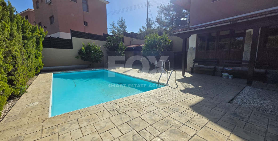 Four bedroom detached house for sale in Louvaras, Cyprus with private swimming pool and fruit garden