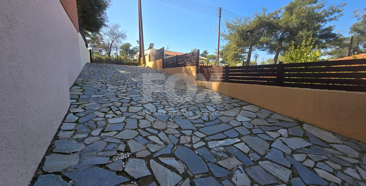 Four bedroom detached house for sale in Louvaras, Cyprus with private swimming pool and fruit garden