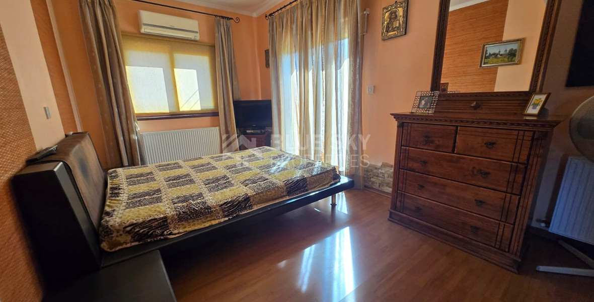 Four bedroom detached house for sale in Louvaras, Cyprus with private swimming pool and fruit garden