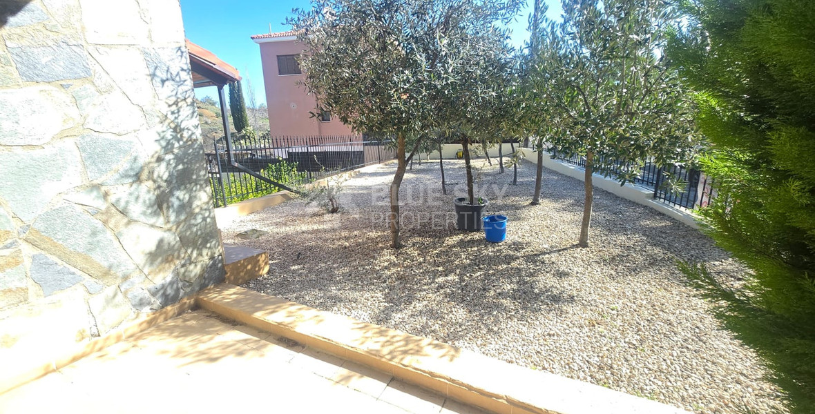 Four bedroom detached house for sale in Louvaras, Cyprus with private swimming pool and fruit garden