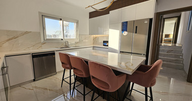 For  rent New-Modern Four Bedroom Top Floor two Level Apartment in Ypsonas