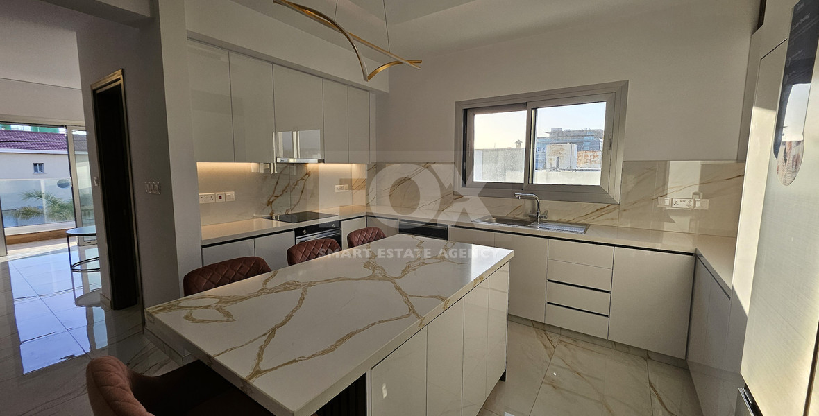 For  rent New-Modern Four Bedroom Top Floor two Level Apartment in Ypsonas