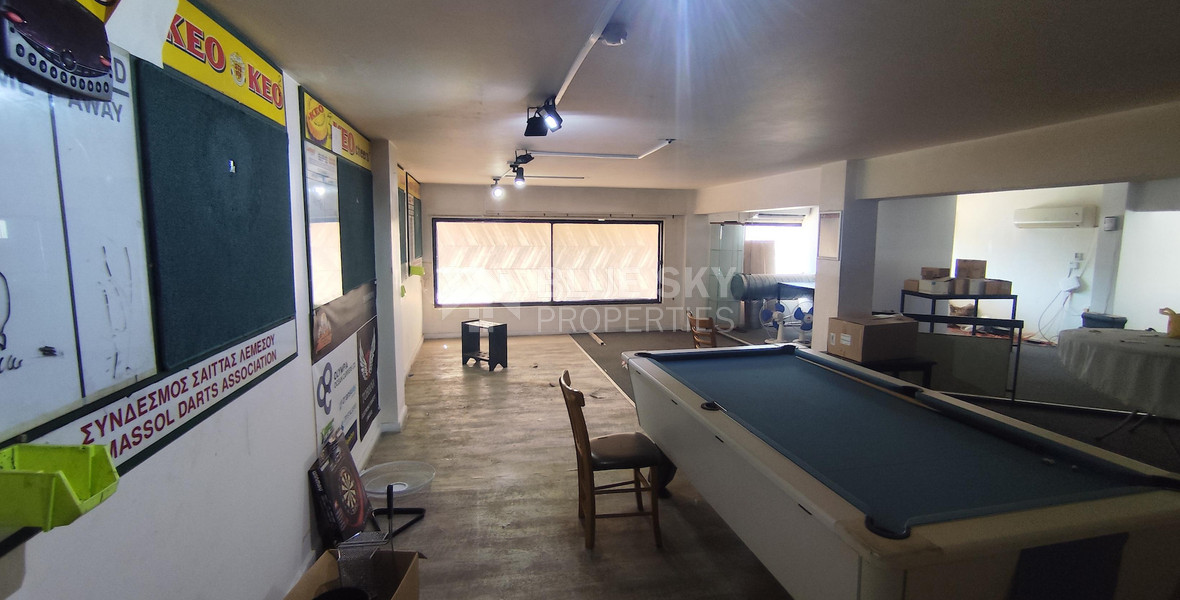 Corner Commercial Shop for Rent – Zakaki – 230m²