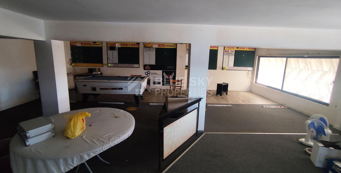 Corner Commercial Shop for Rent – Zakaki – 230m²