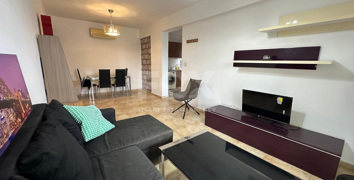 Comfortable and well-maintained one-bedroom apartment for rent in the Zakaki area of Limassol.