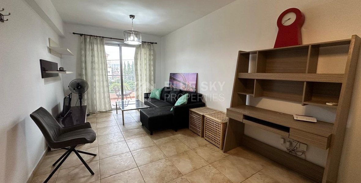 Comfortable and well-maintained one-bedroom apartment for rent in the Zakaki area of Limassol.