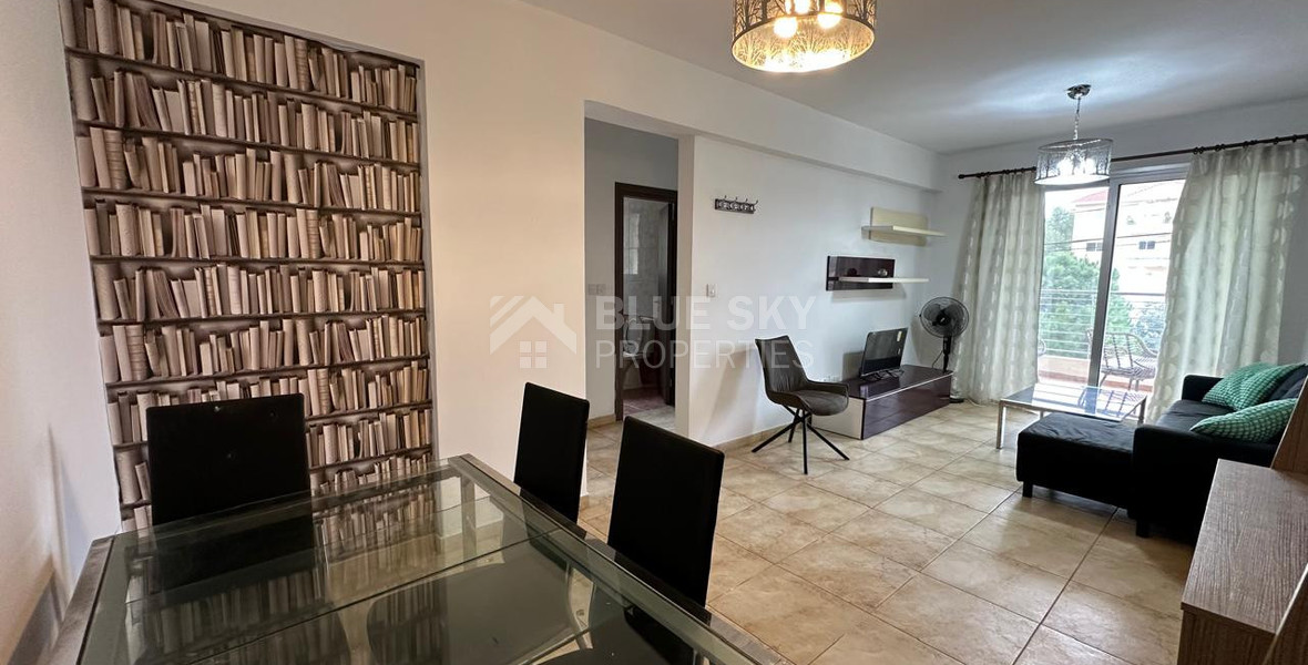 Comfortable and well-maintained one-bedroom apartment for rent in the Zakaki area of Limassol.