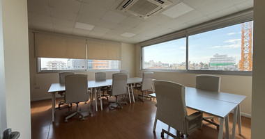 For Rent Premium Fully Furnished Commercial Offices - Commercial Avenue central Limassol Mesa Geitonia.