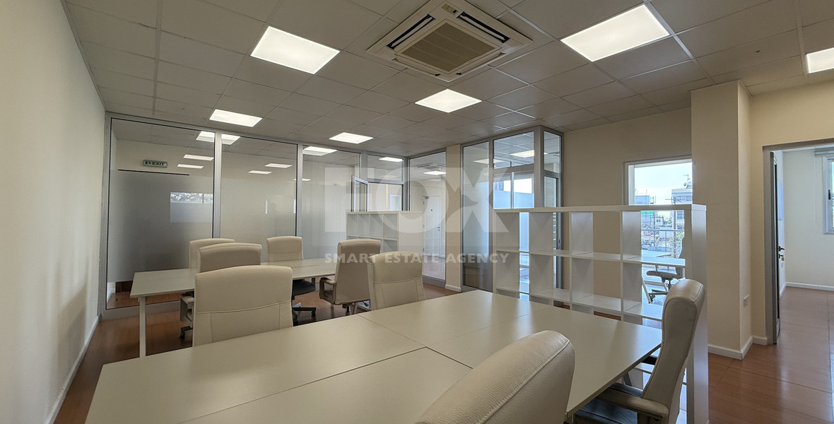 For Rent Premium Fully Furnished Commercial Offices - Commercial Avenue central Limassol Mesa Geitonia.