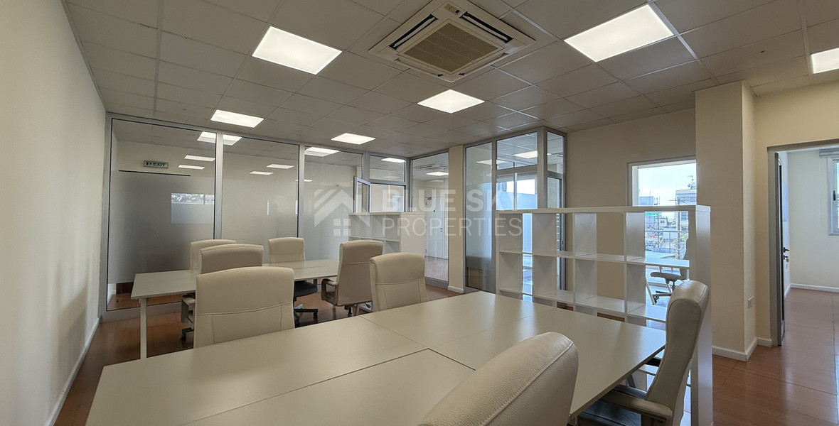 For Rent Premium Fully Furnished Commercial Offices - Commercial Avenue central Limassol Mesa Geitonia.