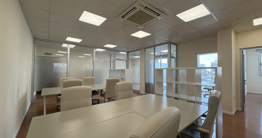 For Rent Premium Fully Furnished Commercial Offices - Commercial Avenue central Limassol Mesa Geitonia.