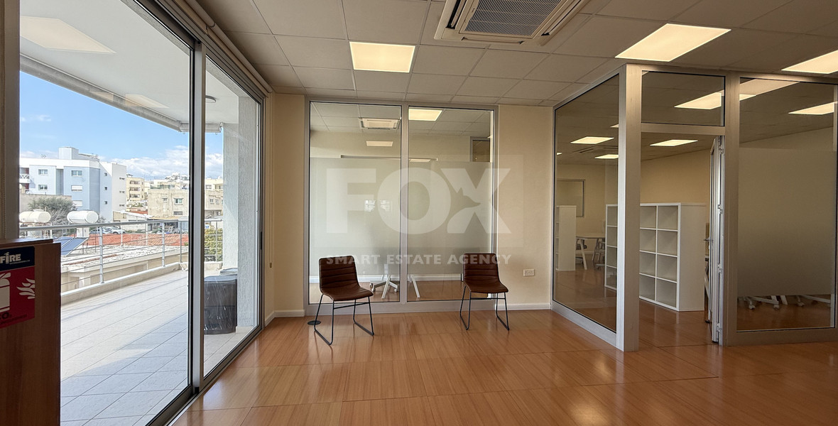 For Rent Premium Fully Furnished Commercial Offices - Commercial Avenue central Limassol Mesa Geitonia.