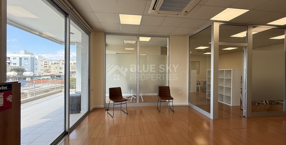 For Rent Premium Fully Furnished Commercial Offices - Commercial Avenue central Limassol Mesa Geitonia.