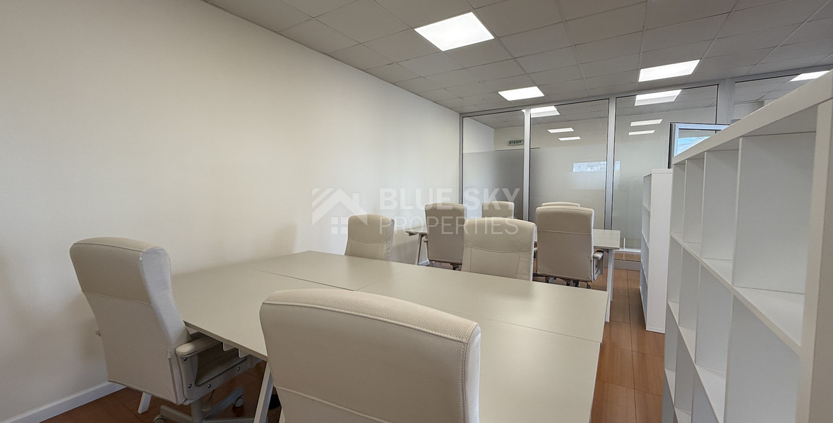 For Rent Premium Fully Furnished Commercial Offices - Commercial Avenue central Limassol Mesa Geitonia.