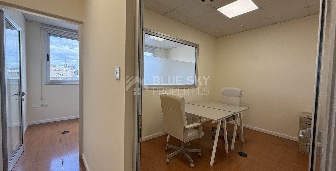 For Rent Premium Fully Furnished Commercial Offices - Commercial Avenue central Limassol Mesa Geitonia.